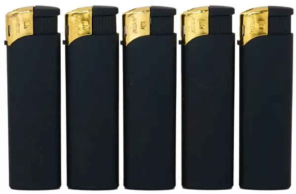Elektronikfeuerzeug schwarz/gold