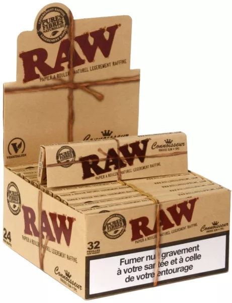 RAW Kingsize Slim +TIPS VE 24