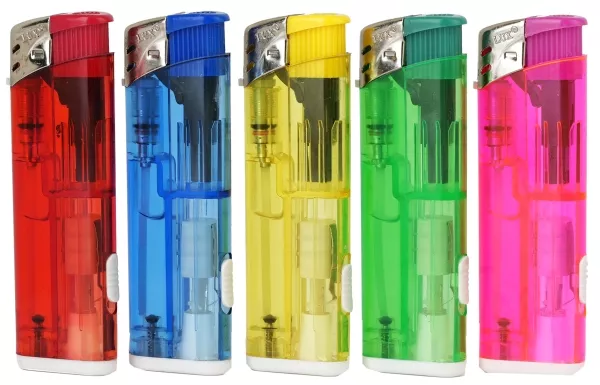 Ekektronikfeuerzeug mit LED Lampe VE 50