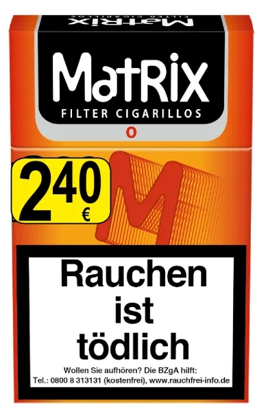 MATRIX Orange NEW ECO Zigarillo 170 Stk 24,00 TTT