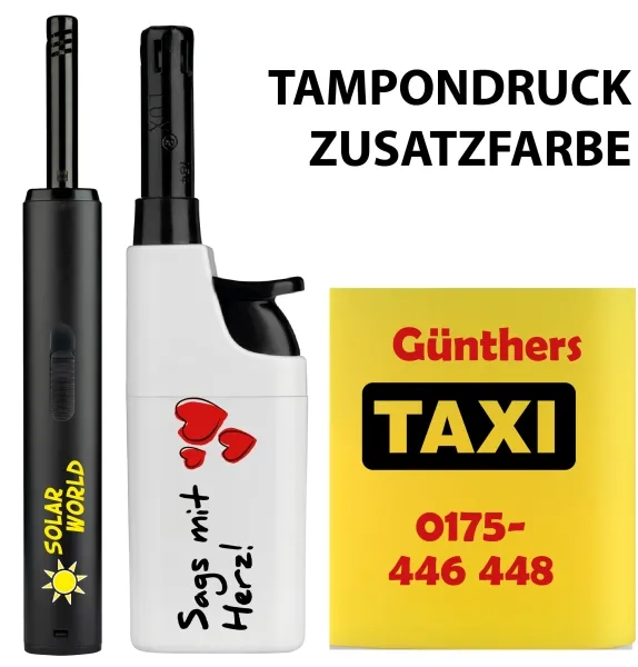 Tampondruck Zusatzfarbe