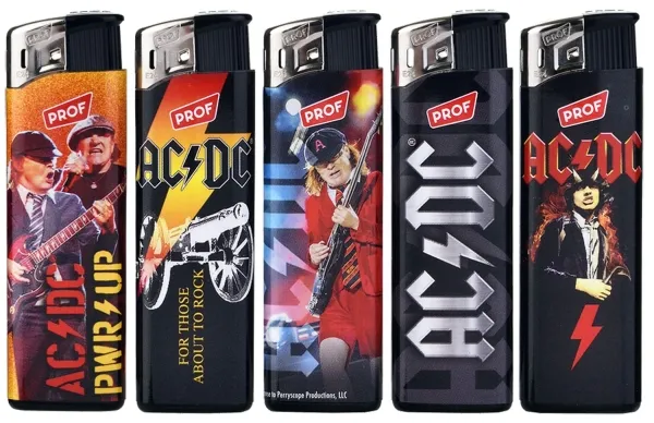 Motivfeuerzeug AC/DC Lizenz VE 50