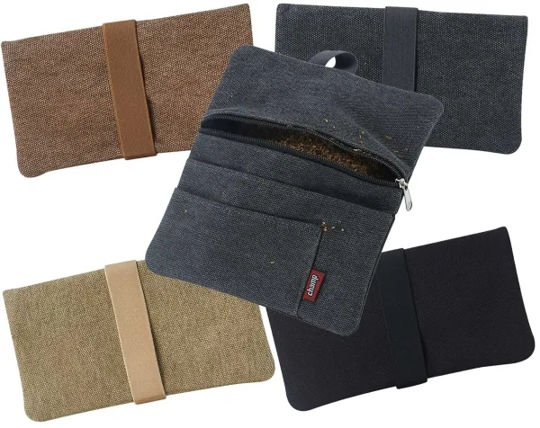 Tobacco Pouch Demim mit Gummiband VE 12