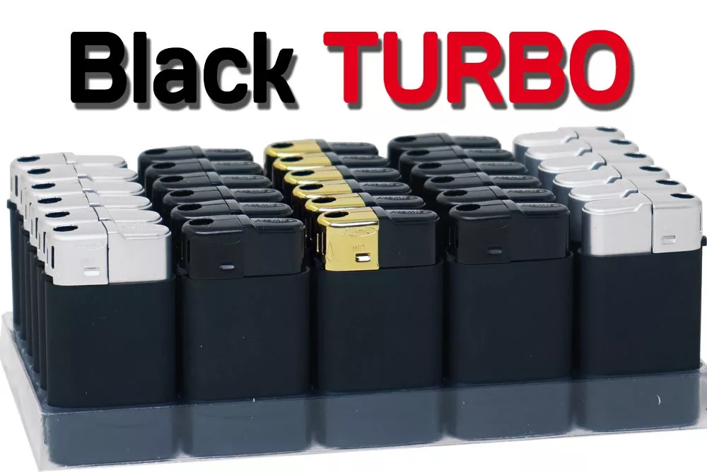 TURBO Feuerzeug BLACK LINE