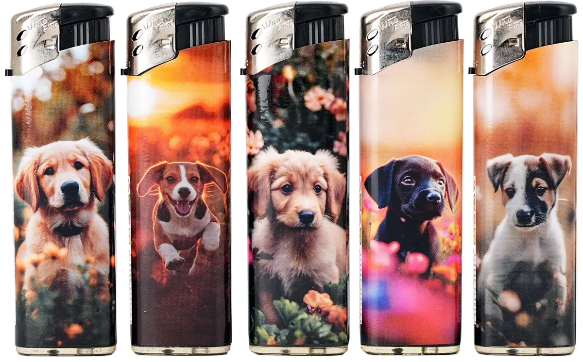 Elektronikfeuerzeug Hunde