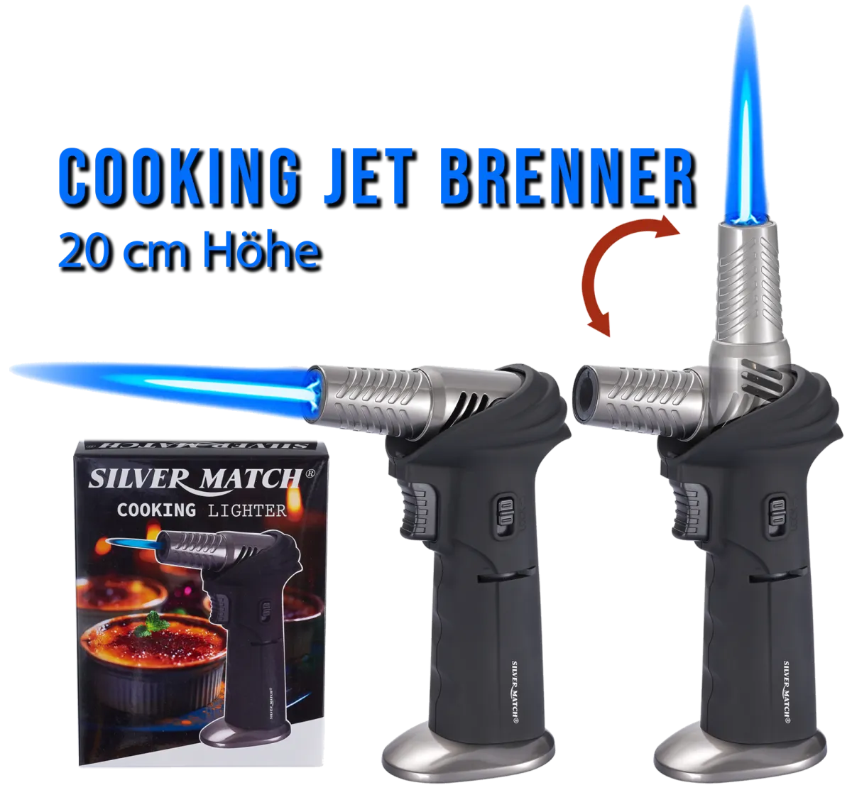 Creme Brullee Brenner Rotationskopf