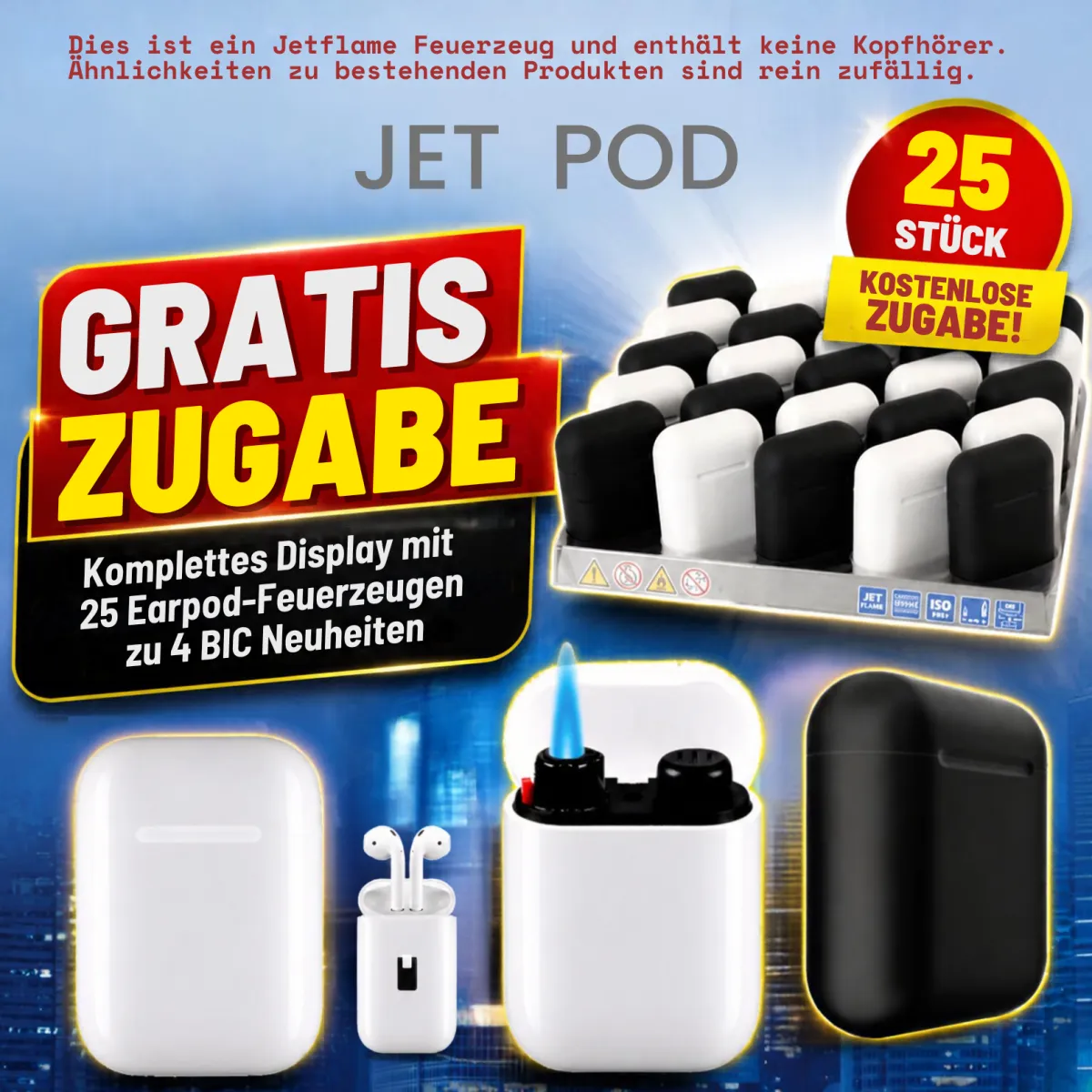 GRATIS Zugabe zu BIC Motivfeuerzeugen