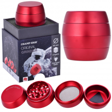 Luxusgrinder Aluminium 4-teilig 50mm Champ High GLOWING RED