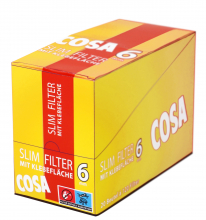 COSA Slimfilter 6mm mit Klebefläche 20 x 120er