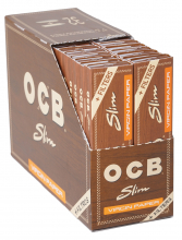 OCB UNBLEACHED Slim + TIPS Zigarettenpapier