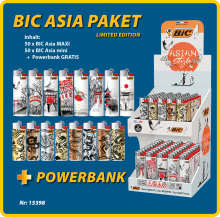 BIC 100er ASIA Paket PREISVORTEIL + Powerbank
